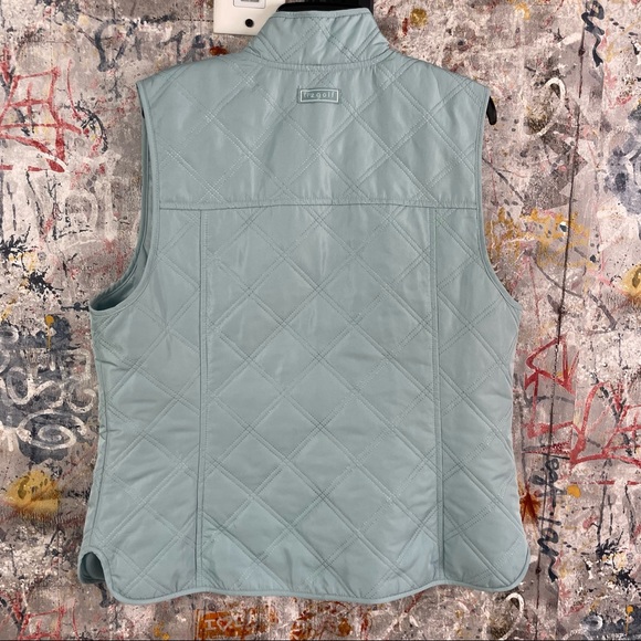 Liz Golf Blue Quilted Vest - Picture 3 of 8